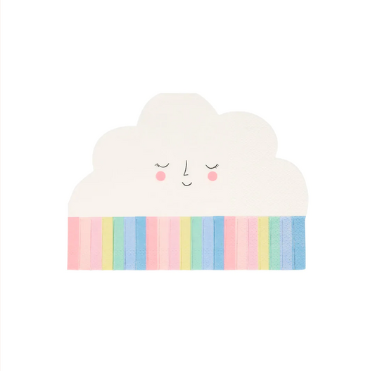 Rainbow Sun Cloud Napkins (x 20)