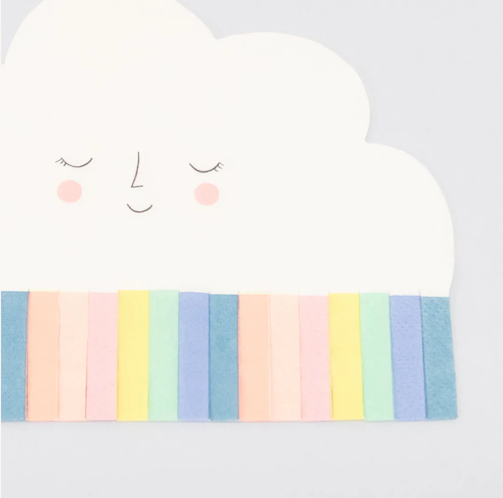 Rainbow Sun Cloud Napkins (x 20)