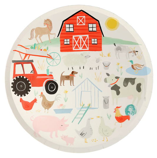 On The Farm Dinner Plates (x 8)