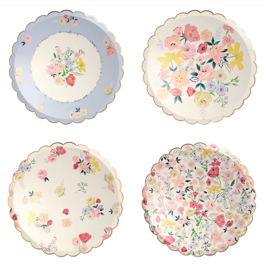 English Garden Dinner Plates (x 8)