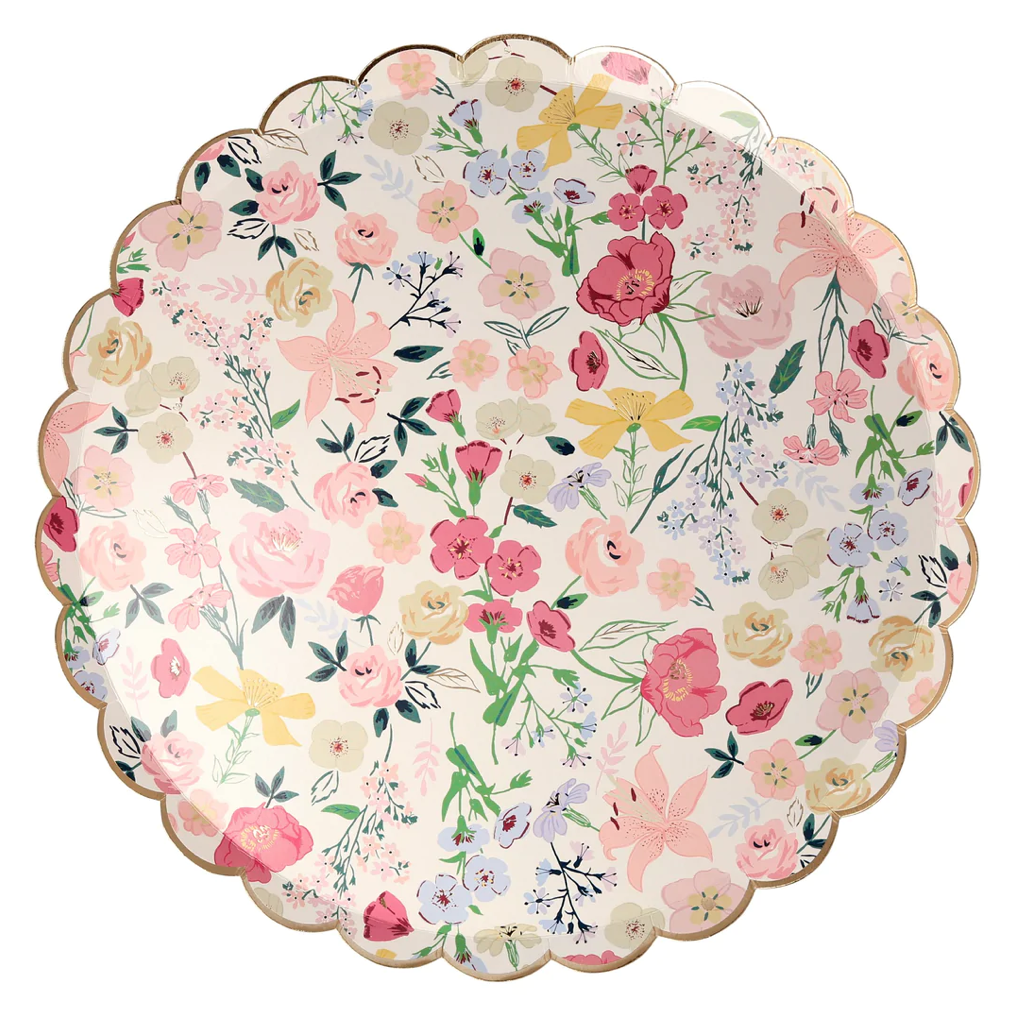 English Garden Dinner Plates (x 8)