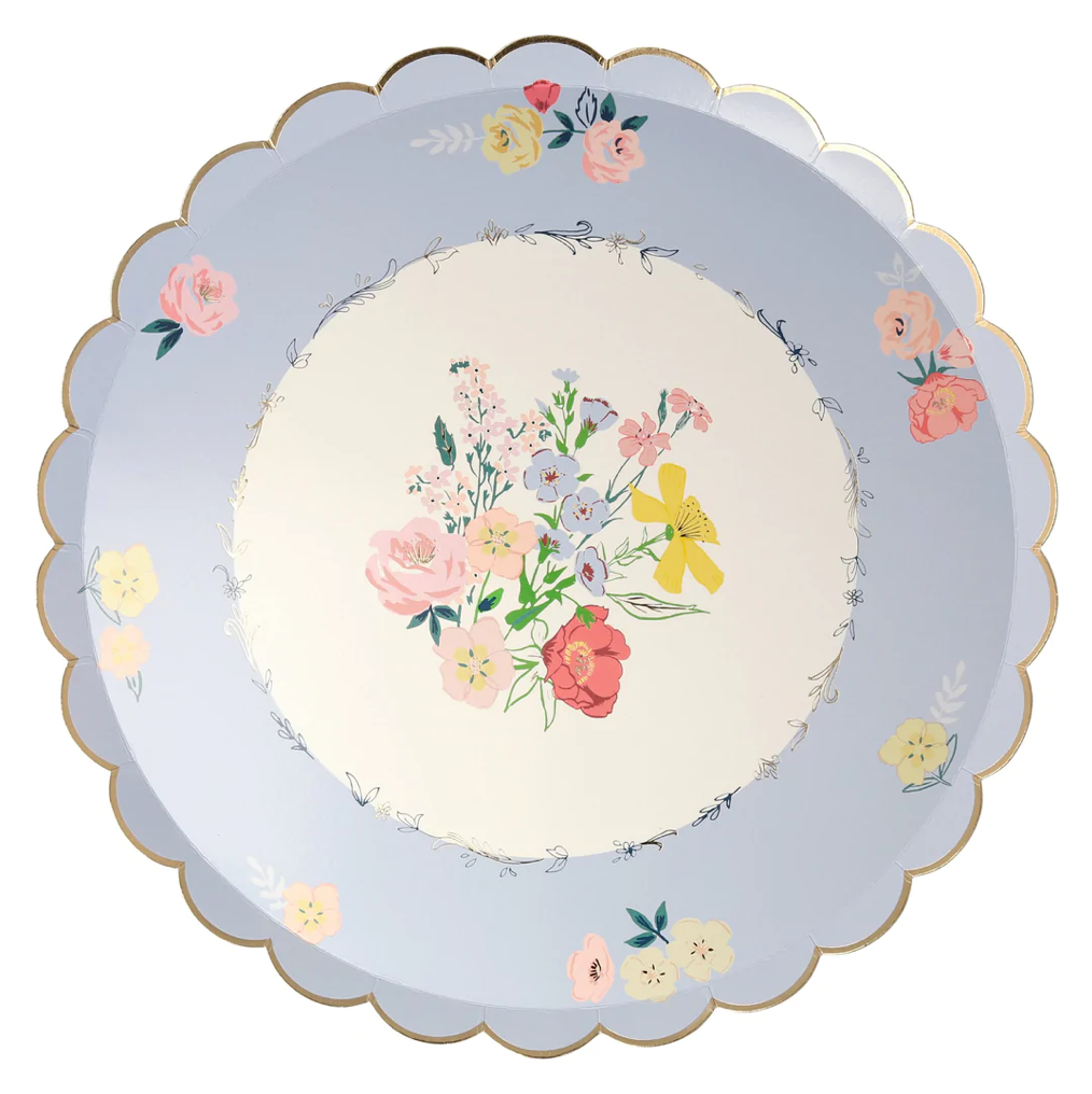 English Garden Dinner Plates (x 8)