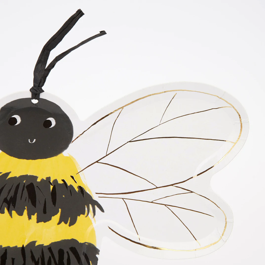 Bee Plates (x 8)