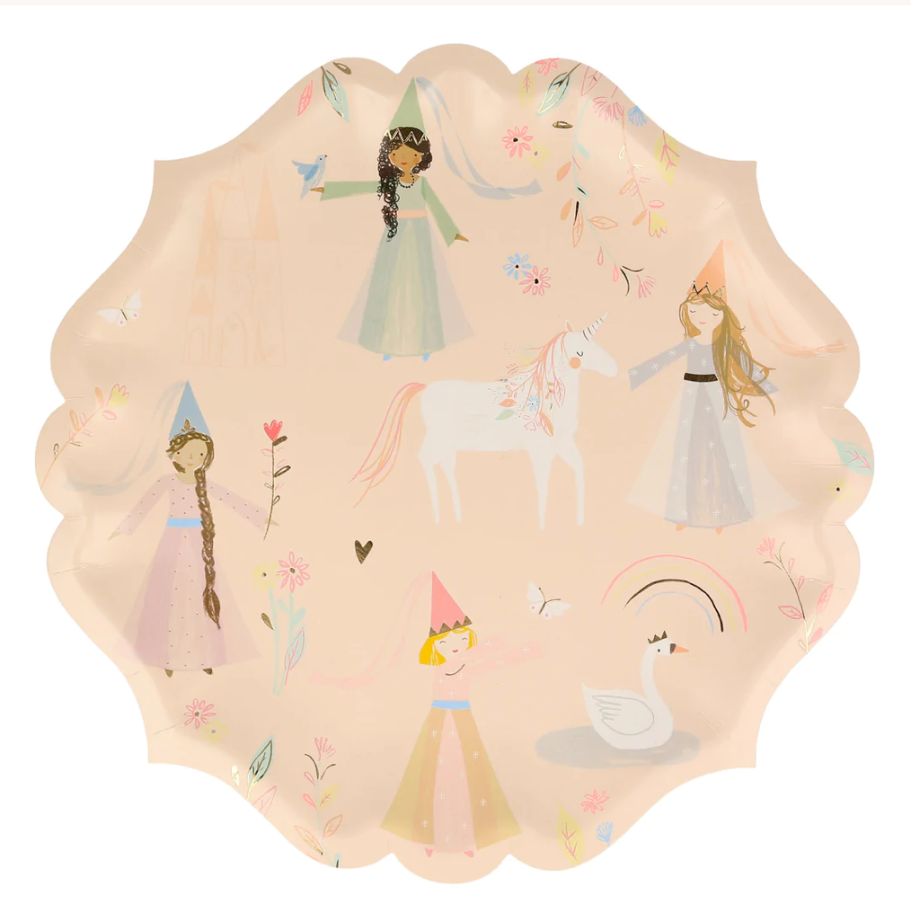 Princess Large Plates (x 8)