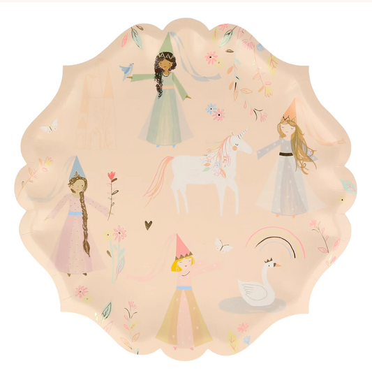 Princess Large Plates (x 8)