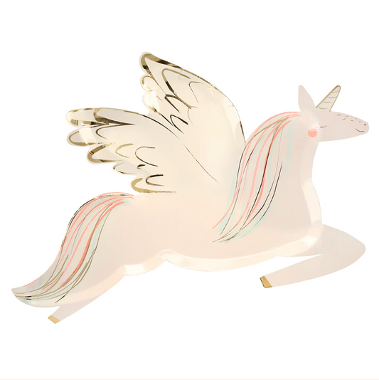 Winged Unicorn Plates (x 8)