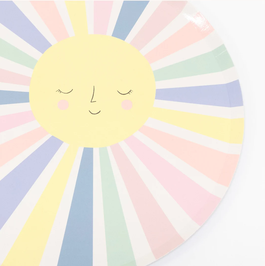 Rainbow Sun Dinner Plates (x 12)