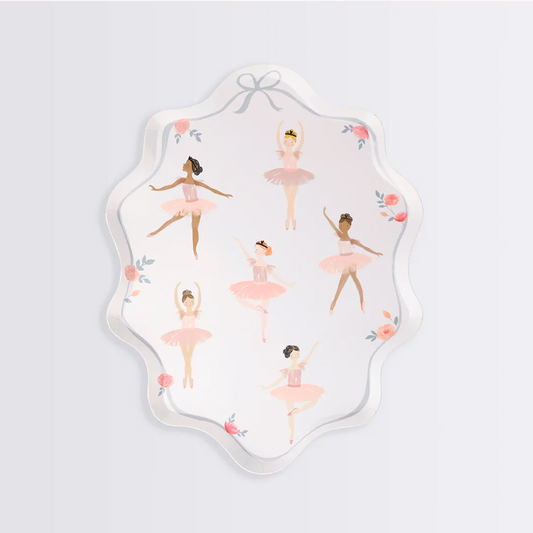 White Ballerina Plate