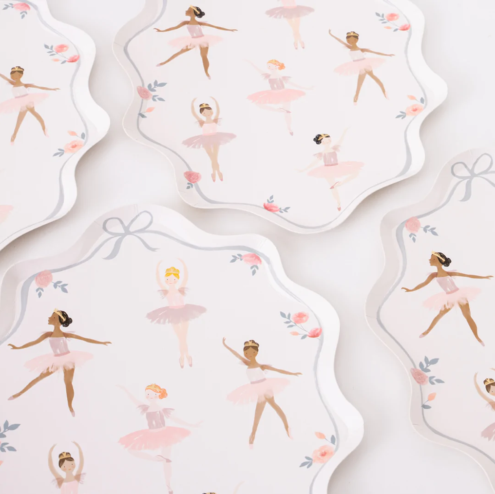 Ballerina Plates (x 8)