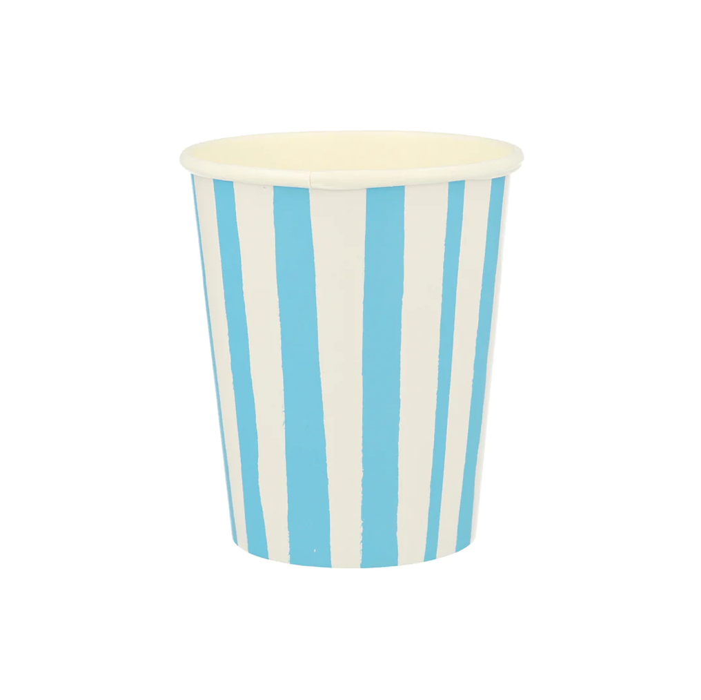 Mixed Stripe Cups (x 8)