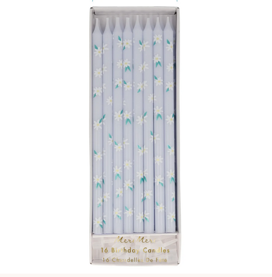 Daisy Pattern Candles (x 16)