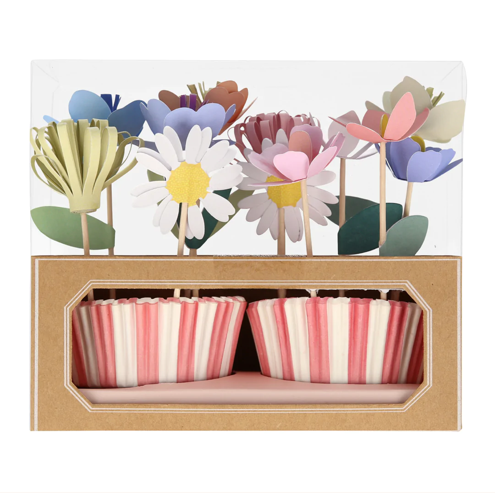 Flower Garden Cupcake Kit (x 12 toppers)