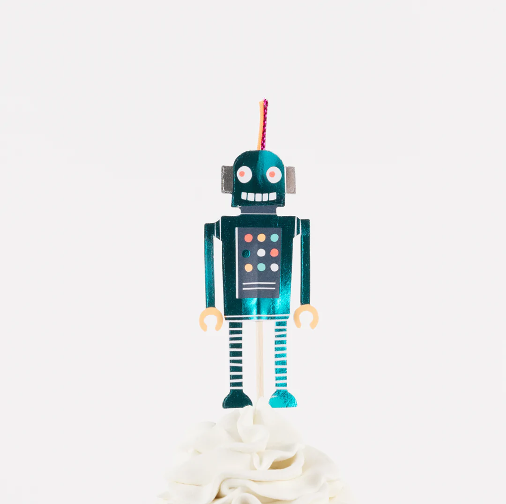 Robot Cupcake Kit (x 24 toppers)