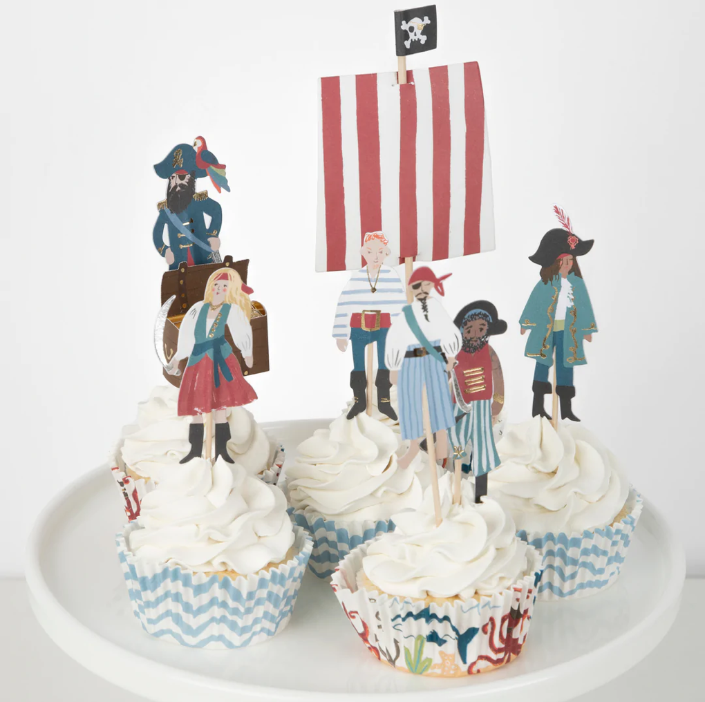 Pirate Ship Cupcake Kit (x 24 toppers)