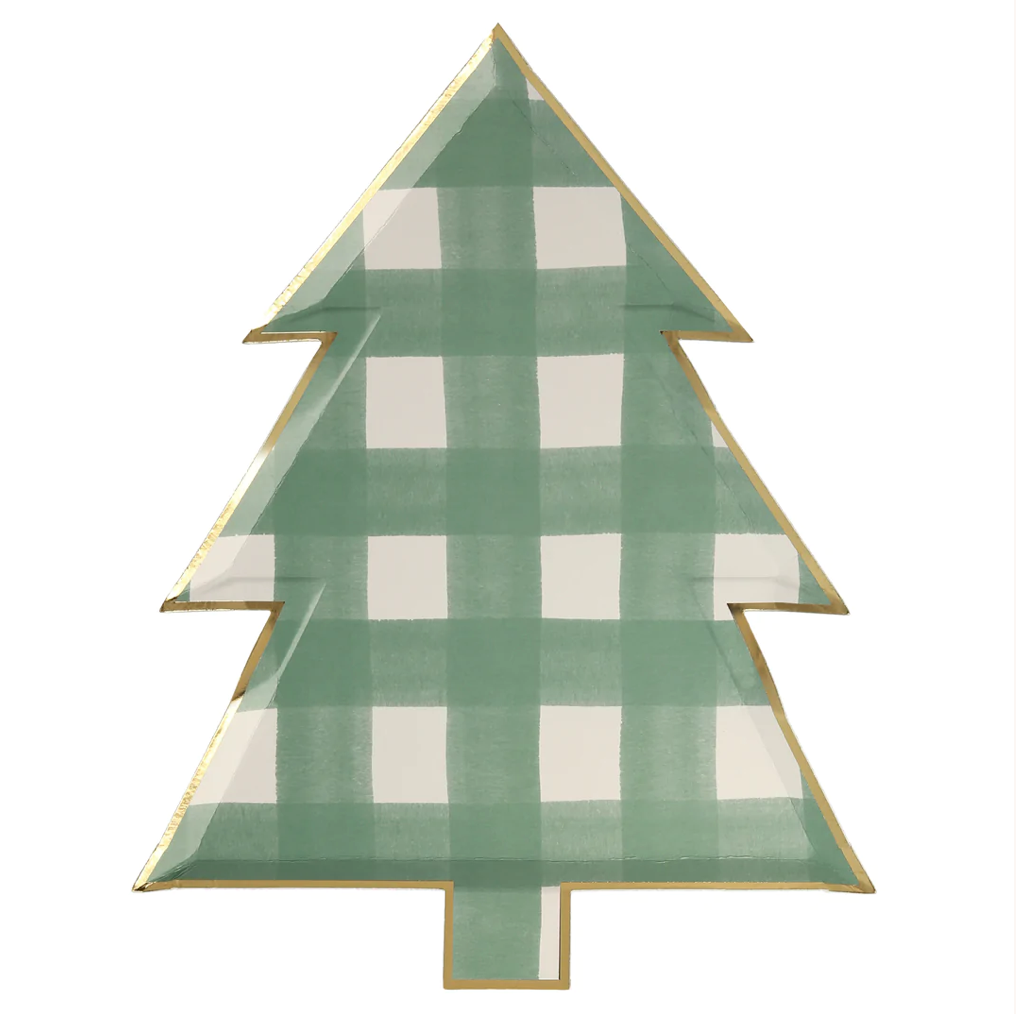 Gingham Tree Large Plate (x8)