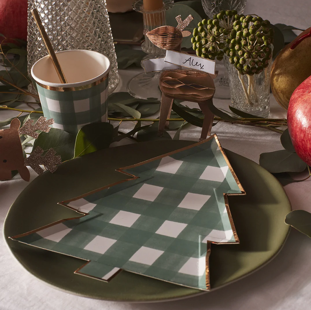 Gingham Tree Large Plate (x8)