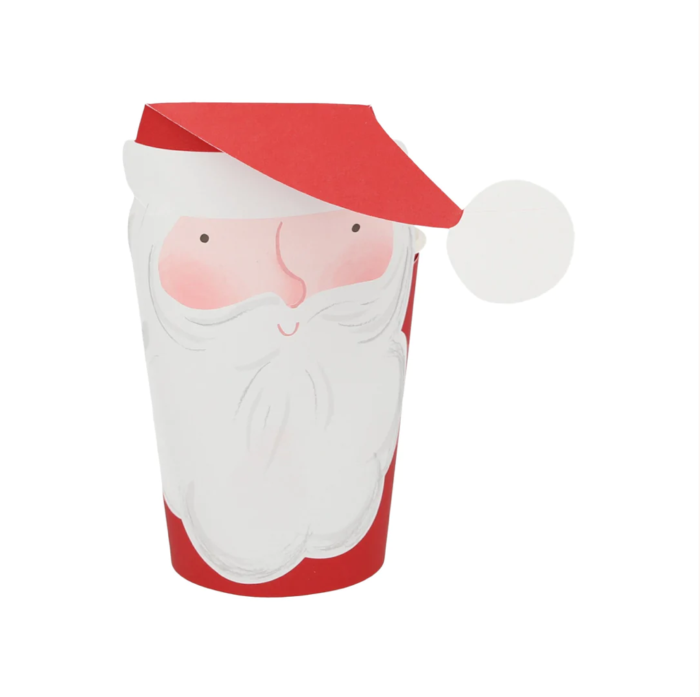 Jolly Santa Cups (x8)