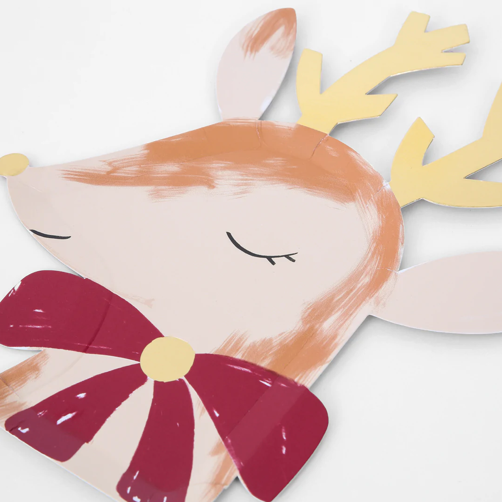 Reindeer with Bow Plates (x8)