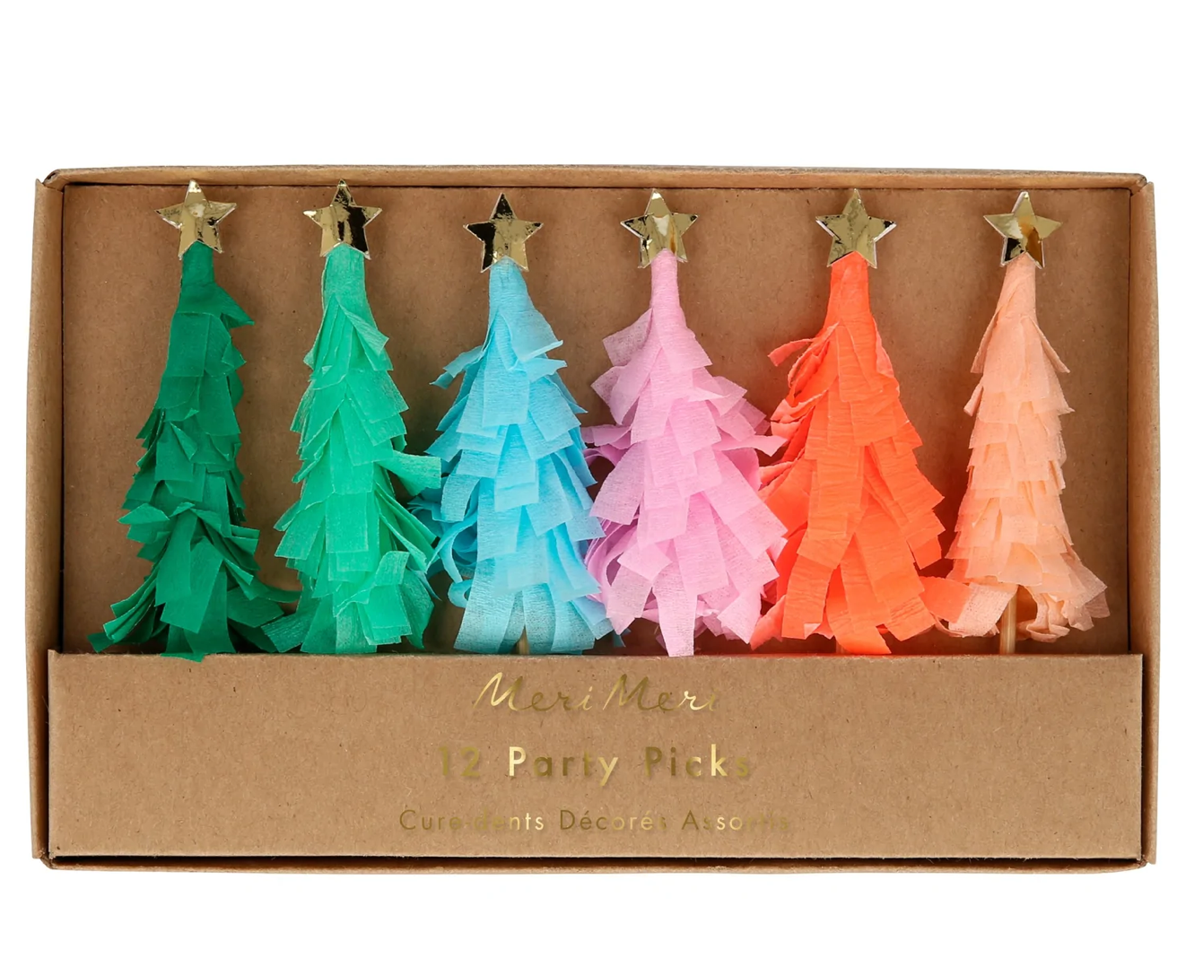 Rainbow Fringed Tree Picks