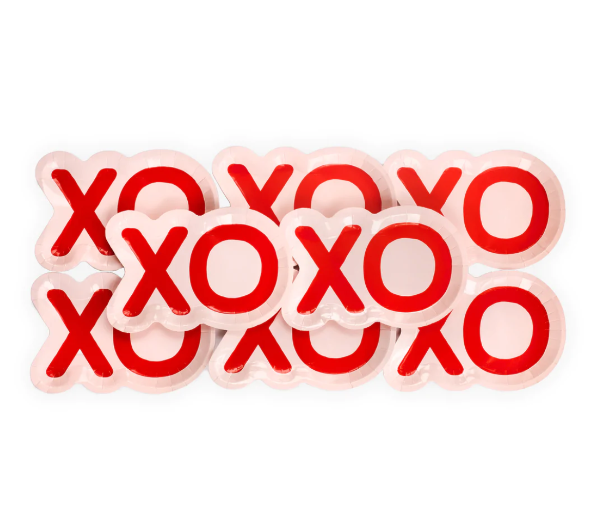 XOXO Shaped Plates (x8)