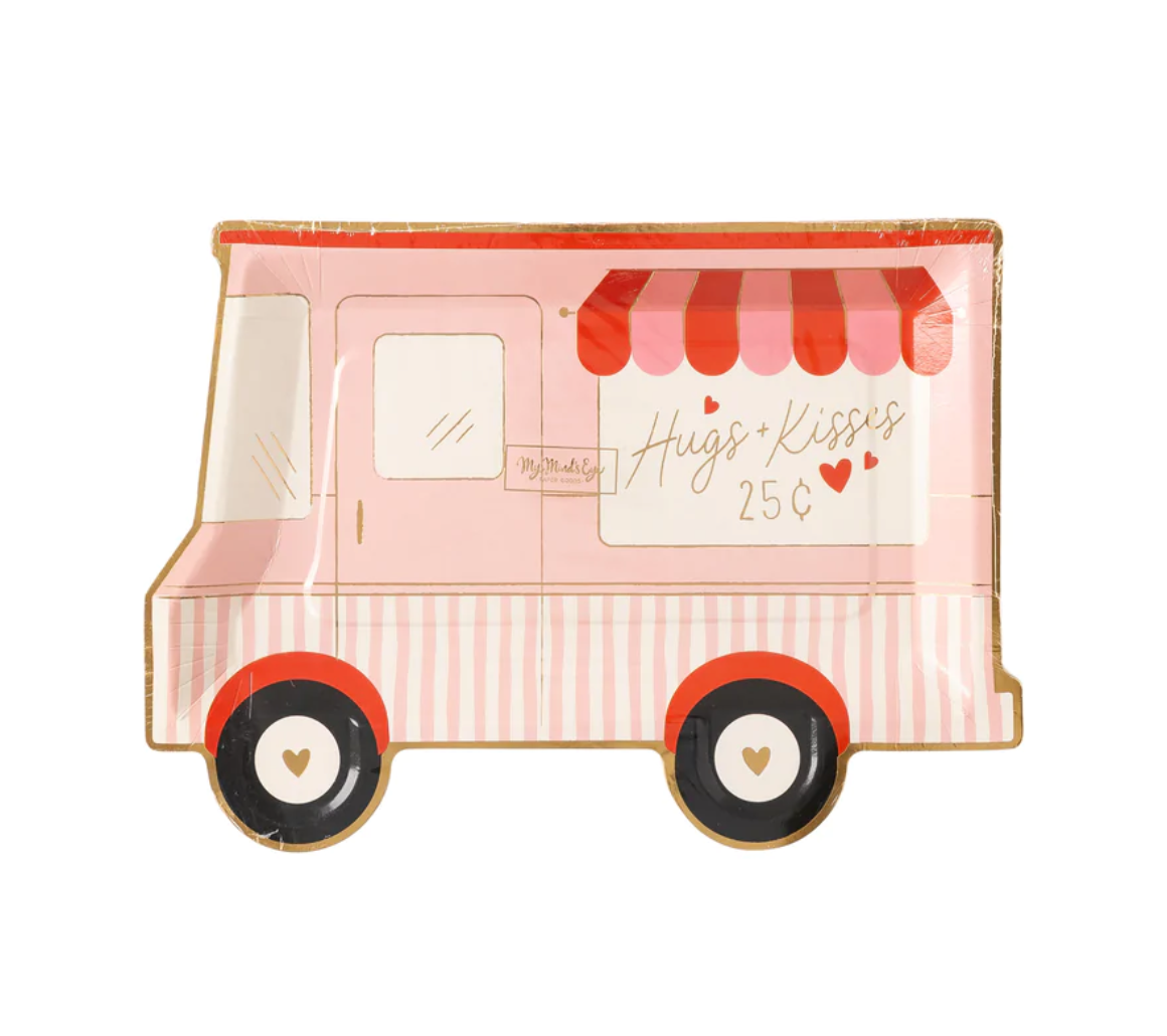 Valentine Truck Shaped Plate (x8)