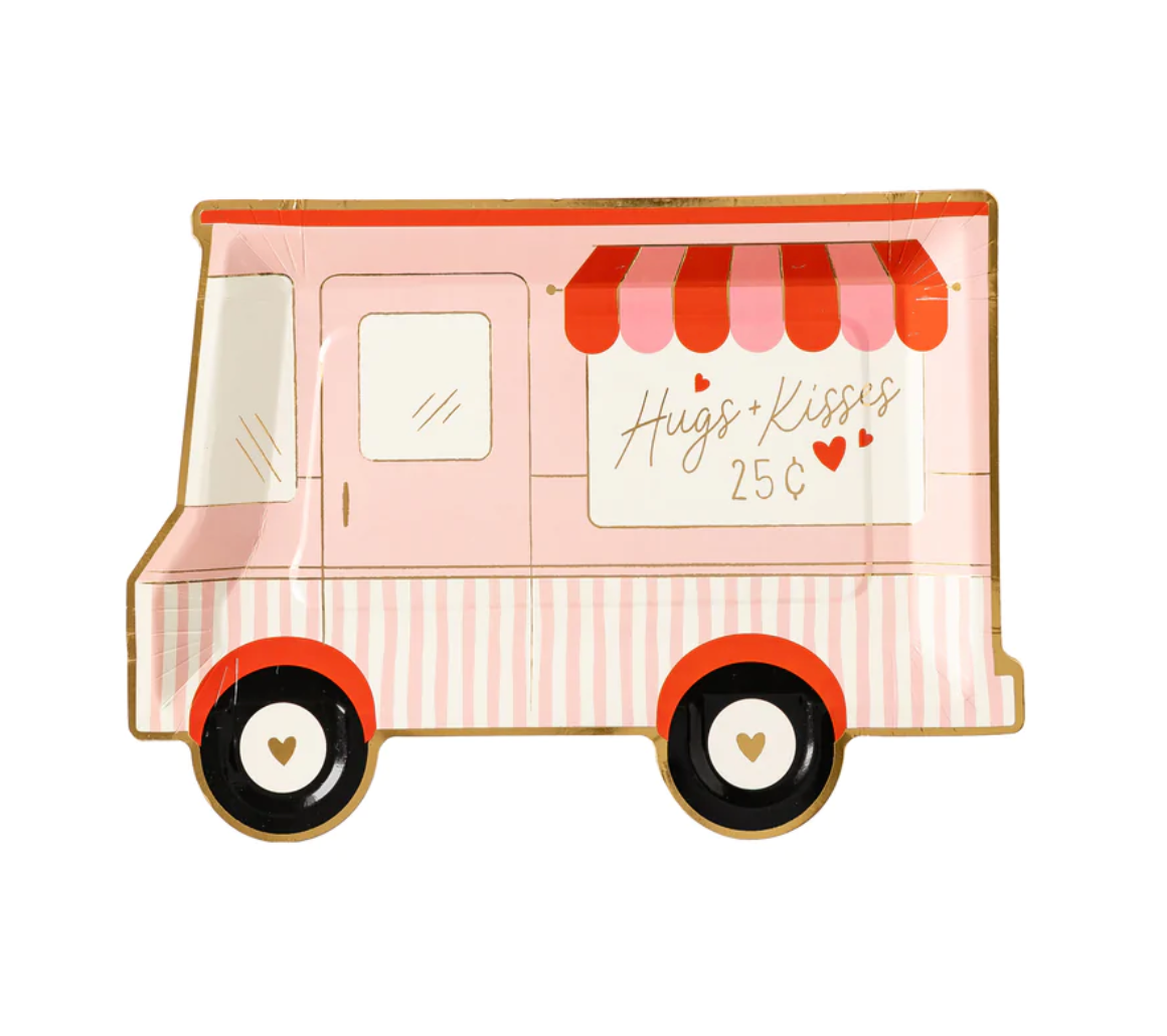 Valentine Truck Shaped Plate (x8)