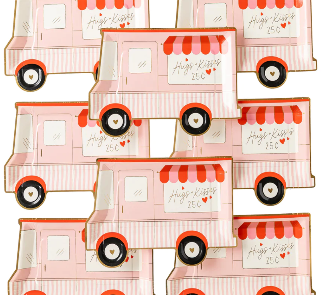 Valentine Truck Shaped Plate (x8)