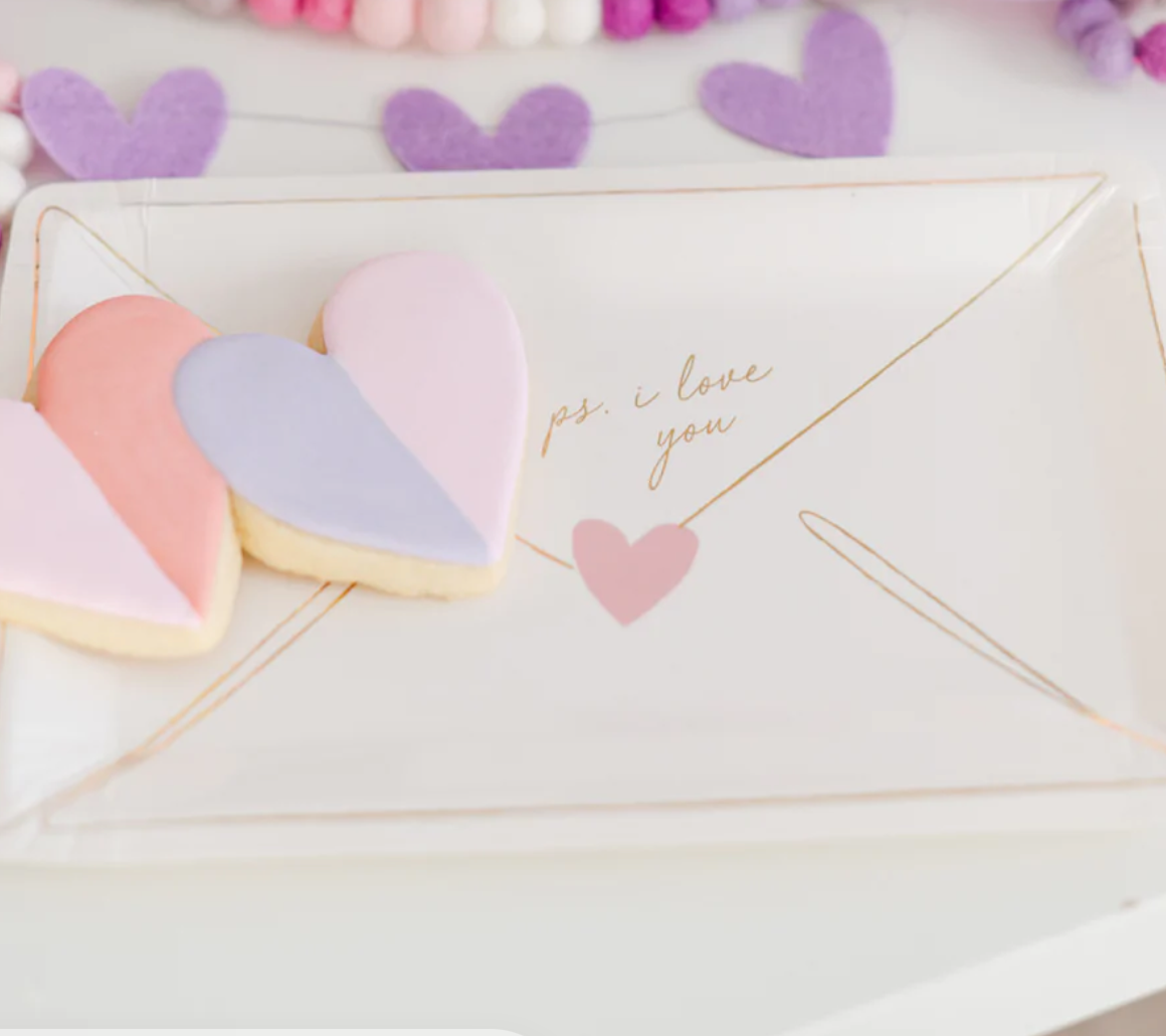 Valentine Love Notes Plate (x8)