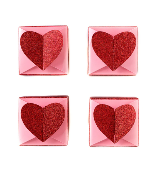 Valentine Heart Favour Boxes (x10)