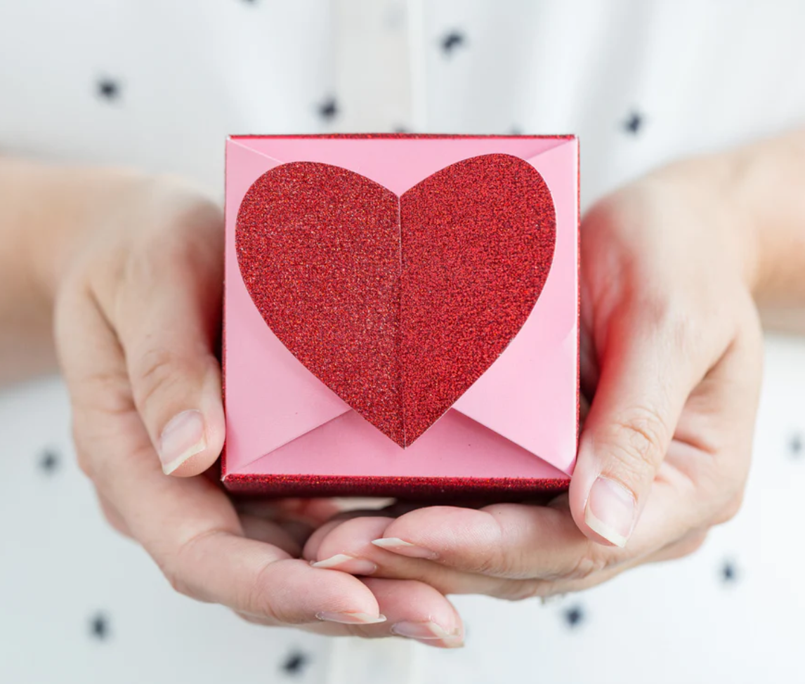 Valentine Heart Favour Boxes (x10)