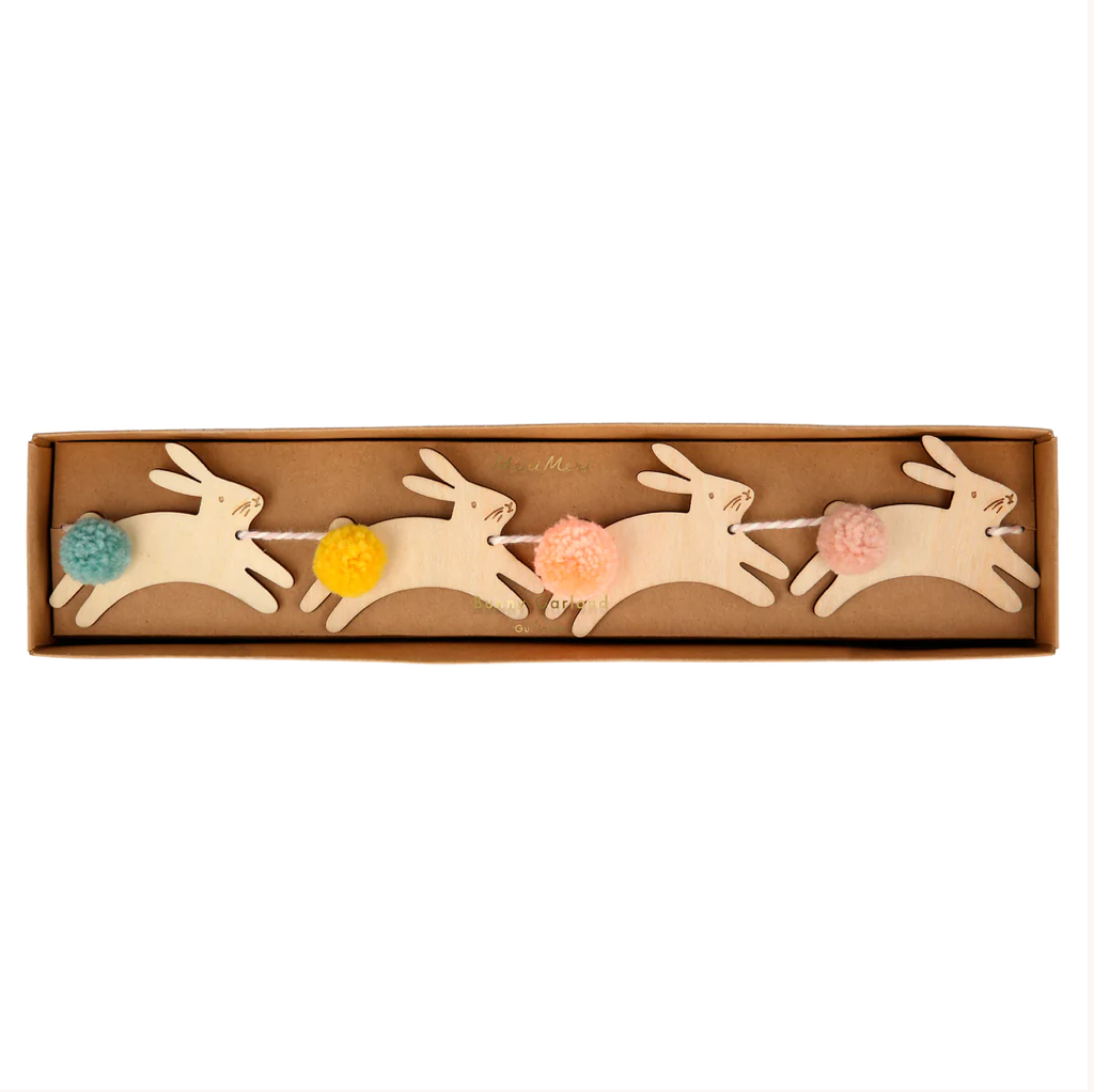 Wooden Bunny Mini Garland